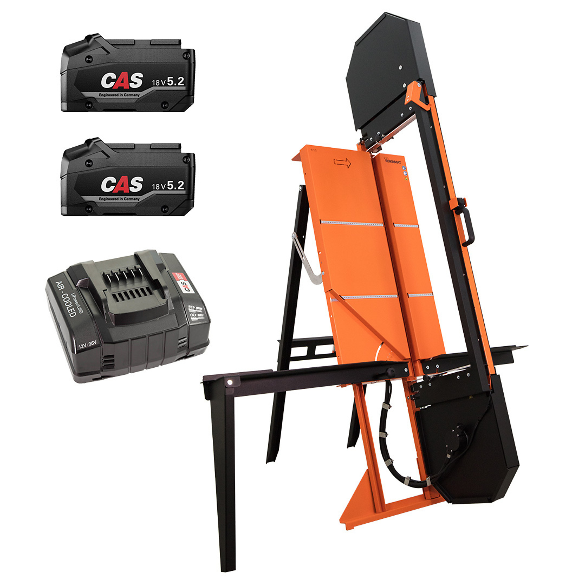 Rokamat Tigris 850 CX Cordless Diamond Wire Insulation Cutter — 18V, 5.2Ah, 33.46in. Cutting Length, Model# RKT53000A